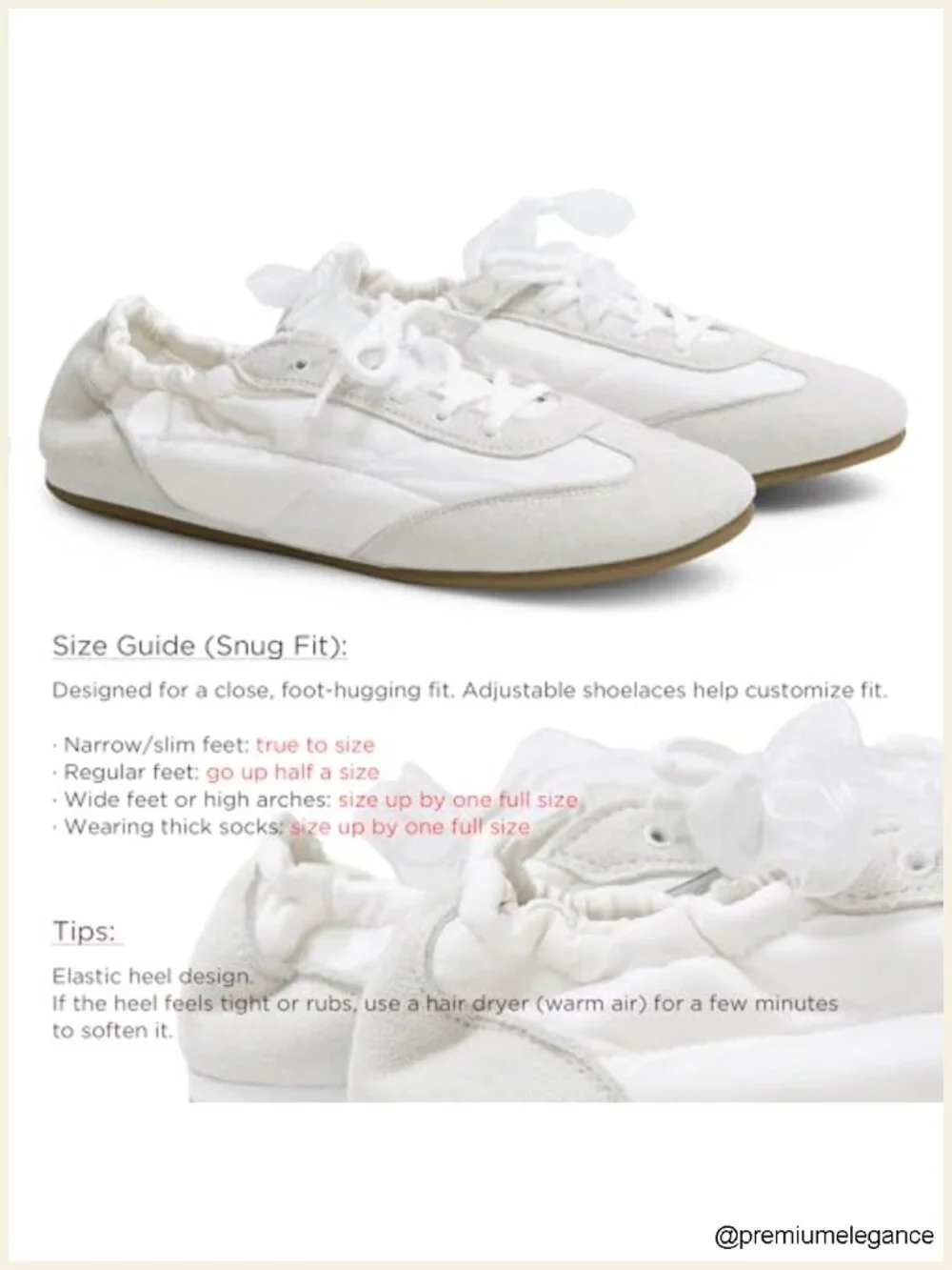 Ballet Sneakers Slip-On Lace-Up Casual Flats for Walking Travel Driving